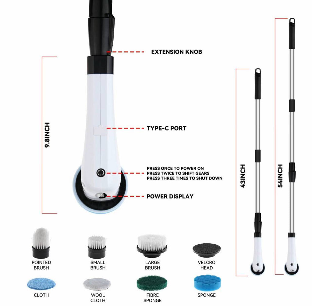 7 in 1 scrubbing Brush